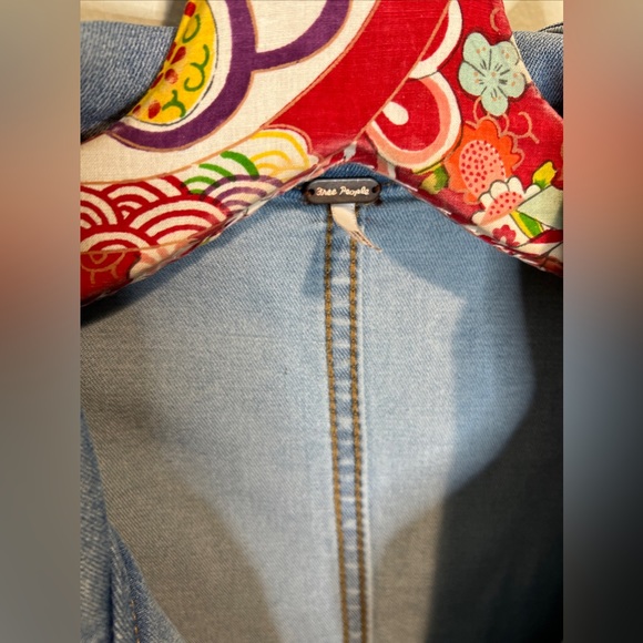 Free People Hearts Beat coverall Denim Fitted Jumpsuit in sunbath blue - Picture 7 of 9